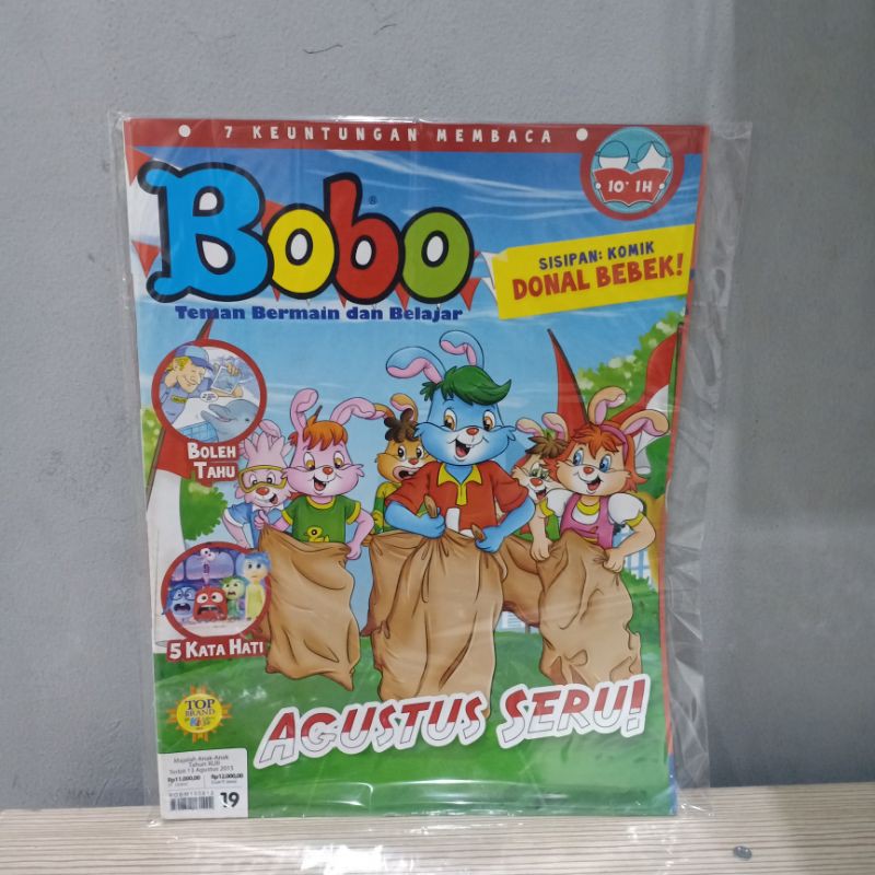 majalah bobo edisi 13 Agustus 2015 ( kondisi mulus)