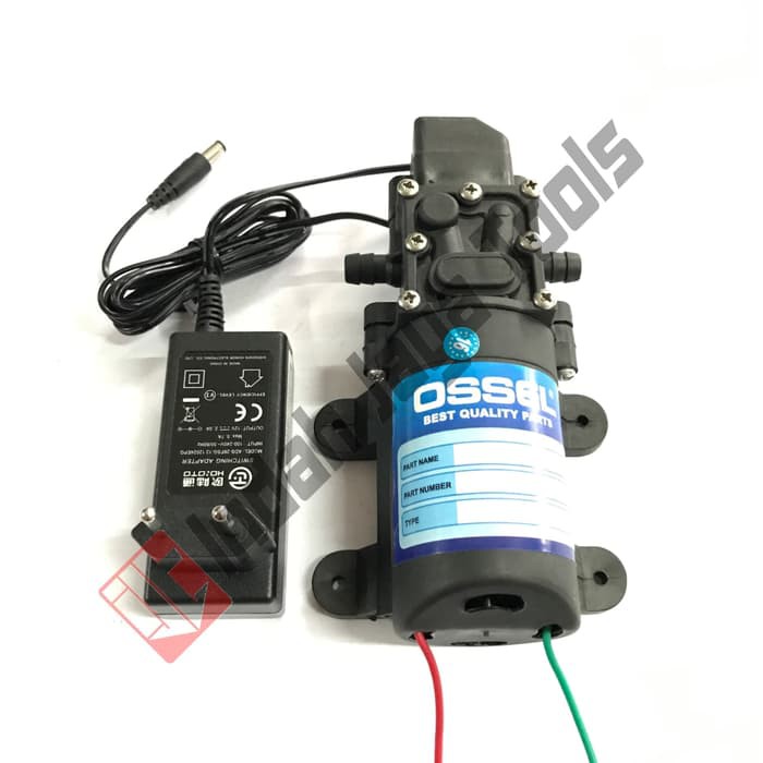 PAKET ADAPTOR Dinamo Pompa Air OSSEL 12 Volt DC 70 Psi Sprayer Pump