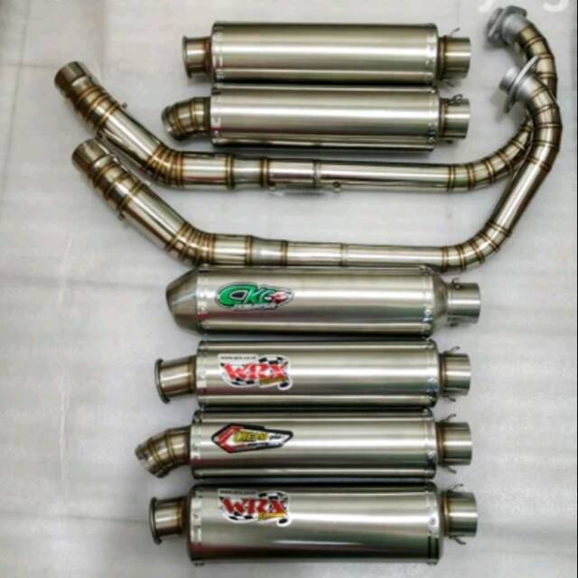 Knalpot racing WRX PDK DBS CLD CKC CREAMPIE LEHER FULLCACING TIGER MEGA PRO GL PRO TIREV CB  LAMA