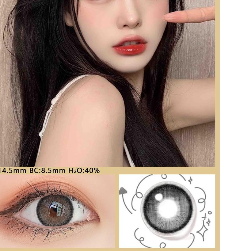 1 Pasang Lensa Kontak Warna Diameter 14-14.5MM Lensa Kontak soflen soflens softlens soflen mata sofl