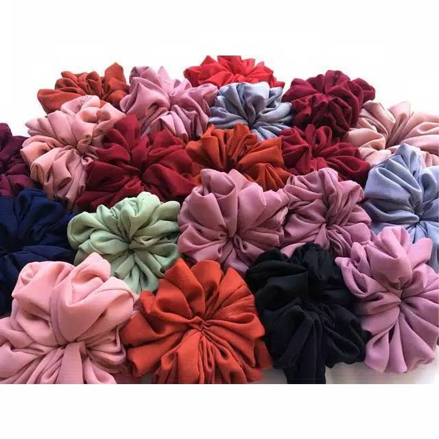 GROSIR SOLO KUNCIRAN IKAT RAMBUT  CEPOL HIJAB SCRUNCHIE 