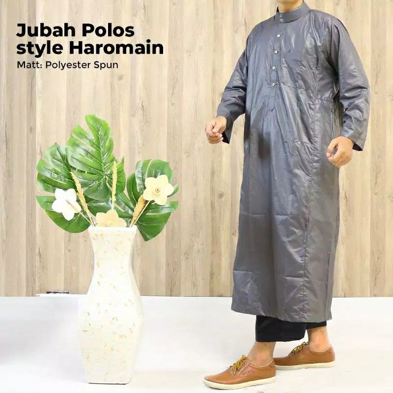 JUBAH POLOS PRIA MODEL HAROMAIN/PRODUK LOKAL BERKUALITAS/JUBAH DEWASA/GAMIS POLOS DEWASA