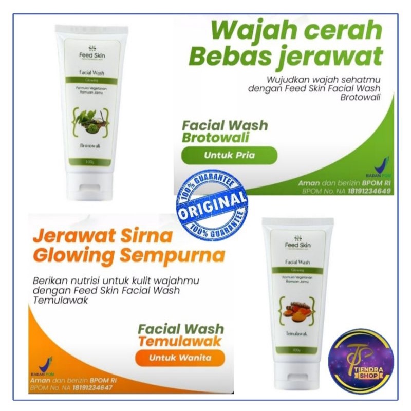 Feedskin Natural Salina Herbal Sabun Wajah Original Herbal Alami