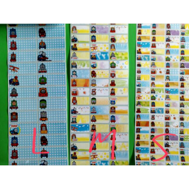 

THOMAS Stiker label nama waterproof anti air murah