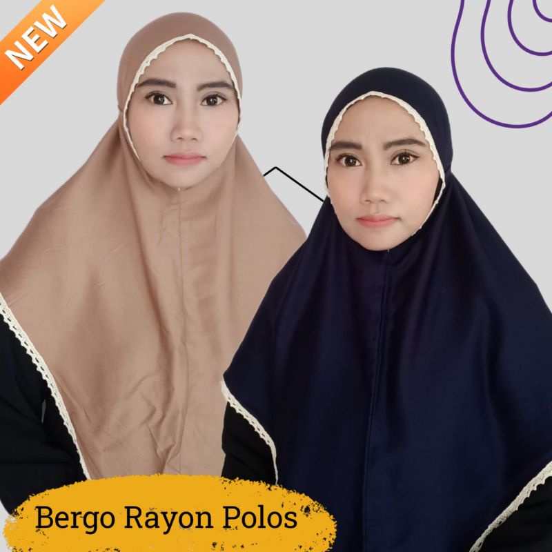 bergo maryam-bergo rayon - bergo rayon crinkle- hijab bergo - bergo renda - bergo motif