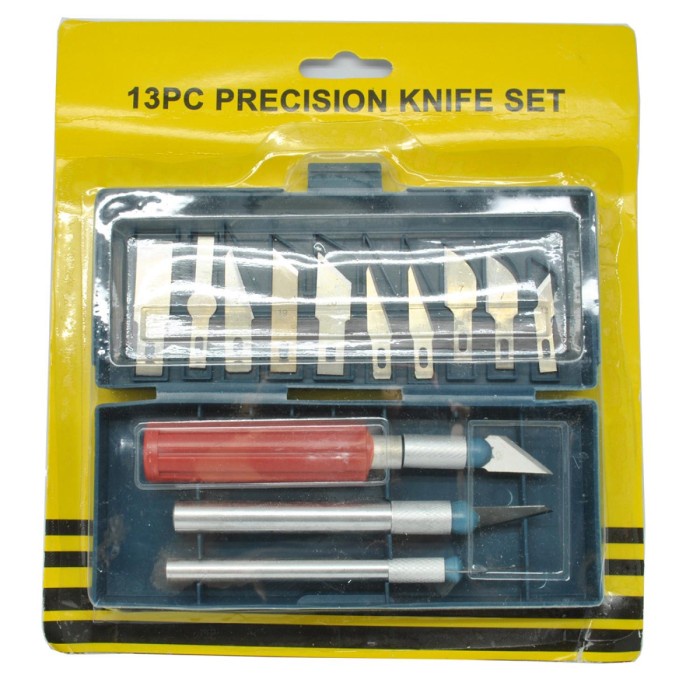 

UKIR-ALAT- TOOL SET PISAU UKIR SENI 13 IN 1 CRAFTING ART KNIFE WITH 3 HANDLE -ALAT-UKIR.