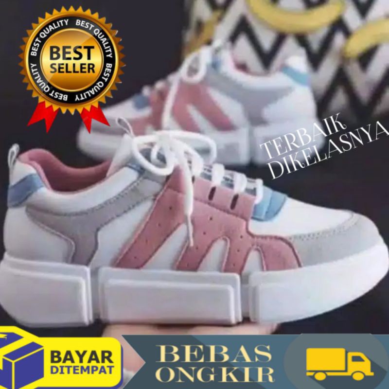 SEPATU SNEAKERS WANITA CEWEK PEREMPUAN CASUAL TERBARU MURAH TERMURAH KEKINIAN TERLARIS COD