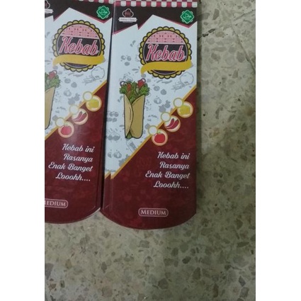 

❊ box kebab full colour medium (20x8.5) isi 100 ♦