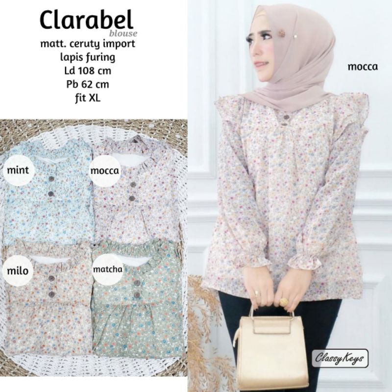 Blouse cewek clarabel & fidelia