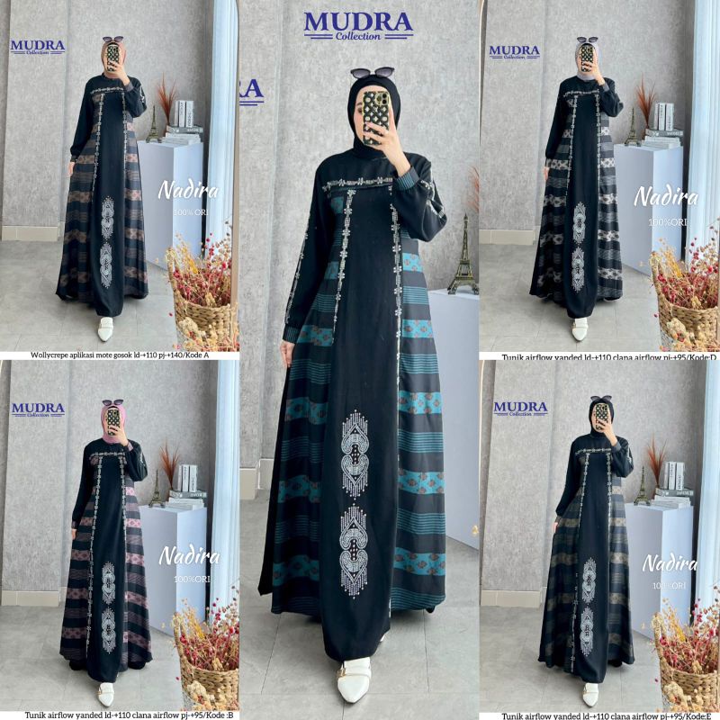 Nadira / Baju gamis wanita Terbaru 100% Ori