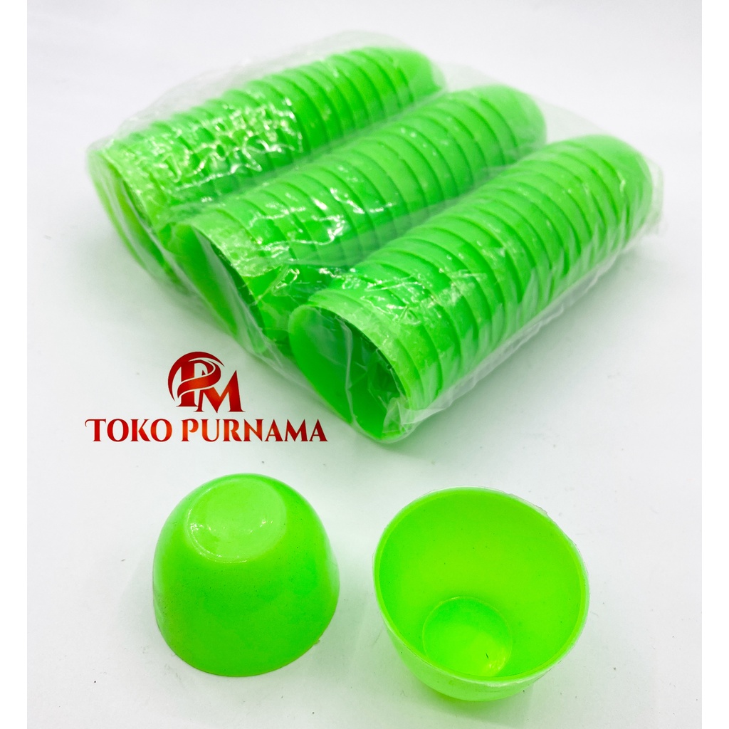 Cetakan Cucing Hijau/ Cetakan Kue Talam /Puding Telur/ Siomay/ Cetakan Kue Lumpang /Mangkok /1 Pack