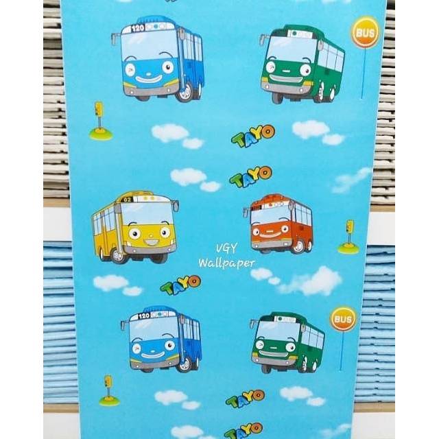 WALLPAPER STICKER PEKANBARU 10MX45CM MOTIF TAYO Shopee WALLPAPER STICKER PEKANBARU 10MX45CM MOTIF TAYO Shopee
