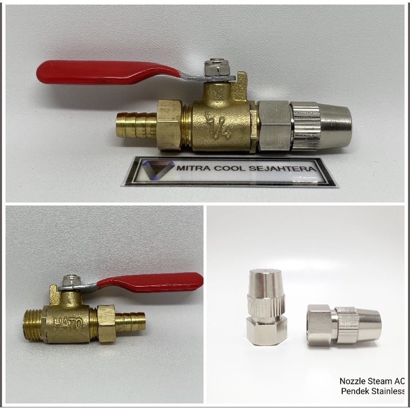 Nozzle Steam Cuci AC lurus dan Steam Mobil Spuyer Steam Cuci AC nozzle jet cleaner 1 set