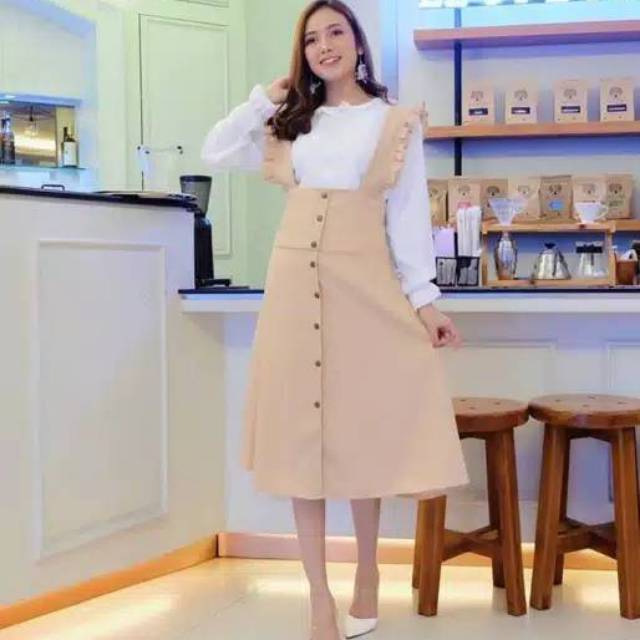 VENYA OVERALL ROK / OVERALL ROK PENDEK / OVERALL KANCING / KIKY OVERALL