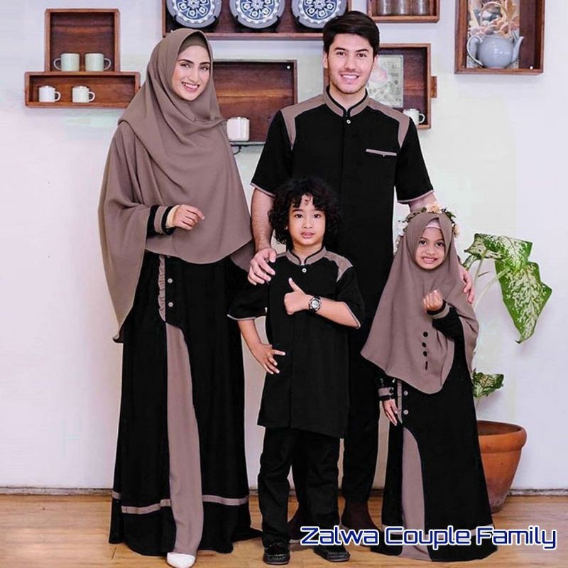 ZALWA COUPLE, BAJU COUPLE KELUARGA,COUPLE KELUARGA JANNAH FAMILY / BAJU COUPLE FAMILY JANNAH