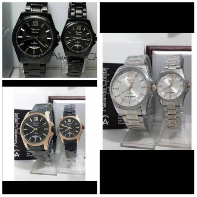 Jam Tangan Alexandre Christie 8473 Couple Original