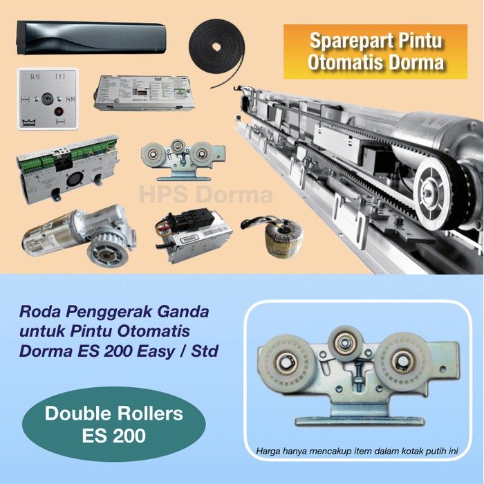 Double Rollers Carrier ES 200 (Pintu Otomatis Dorma)
