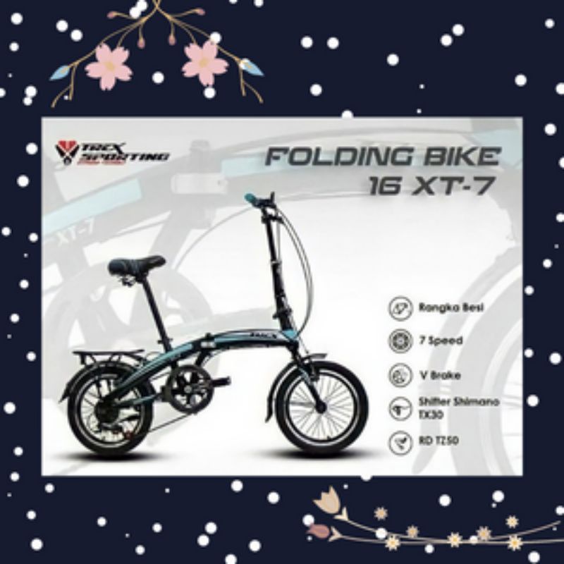 Lipat 16 trex xt-7 hitam biru