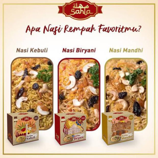 

{BISA COD} Sahla Nasi Instan (Nasi Kebuli, Nasi Mandhi, Nasi Biryani, Nasi Maqluba) MURAH [Kode