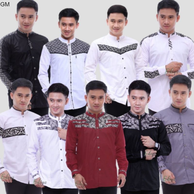 Baju koko putih lengan panjang muslim koko hadroh gus azmi koko hadroh syubbanul muslimin