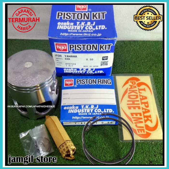 PISTON RX KING OS 50 TKRJ ORIGINA TKRJ ORIGINAL OSAKA JAPAN SEHER PISTON KIT RX KING OS