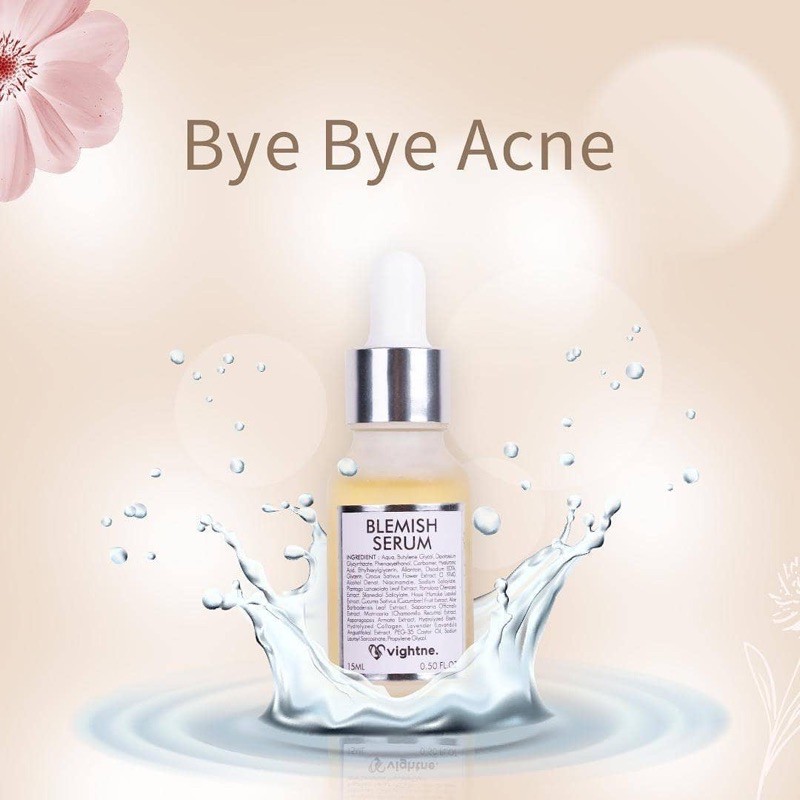 ORIGINAL VAVL BLEMISH SERUM VIGHTNE BY VIVALENTINE acne fight serum wajah whitening anti acne vavel