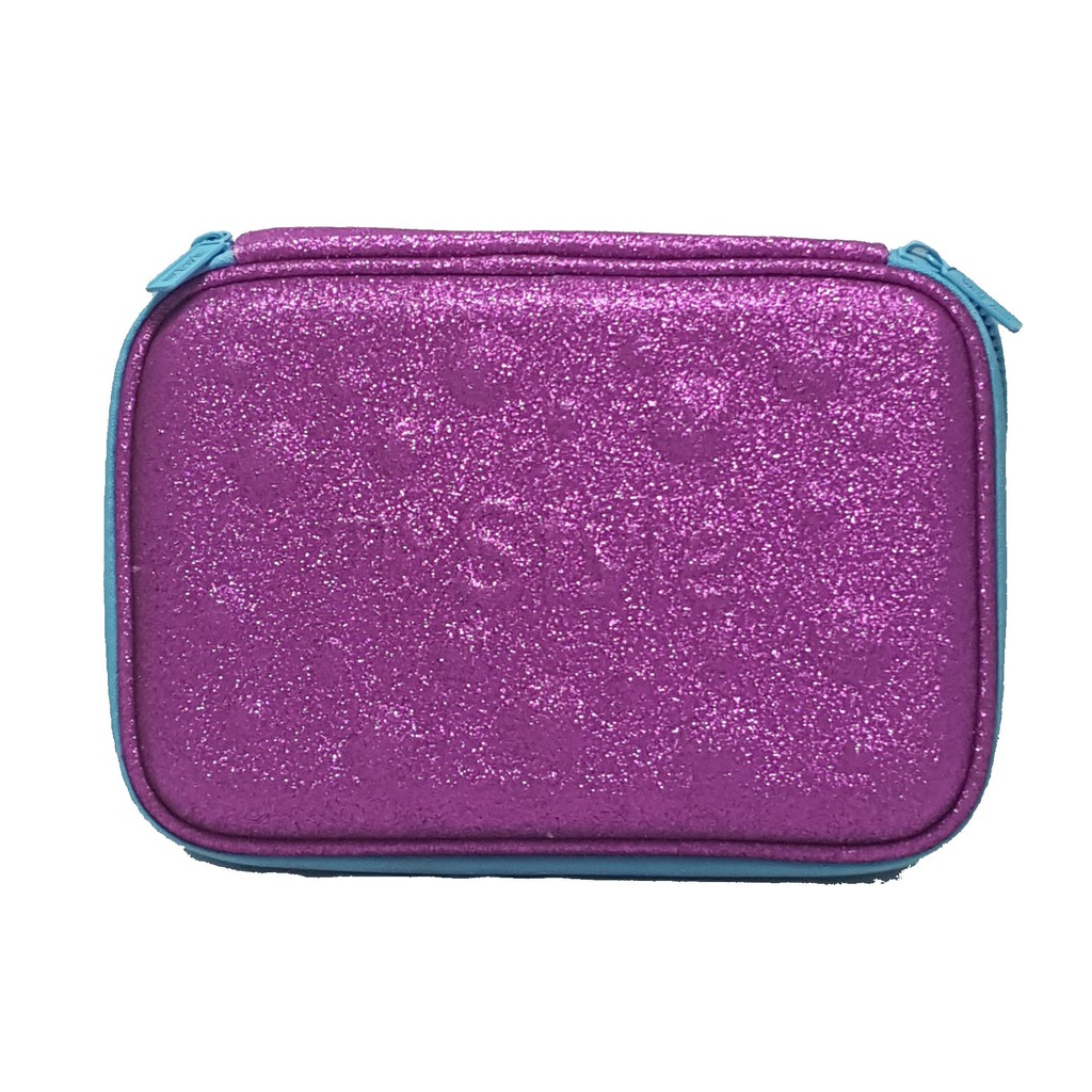 

MY STYLE TM 2117 Purple Glitter Bubble Flower Hardtop Pencil Case