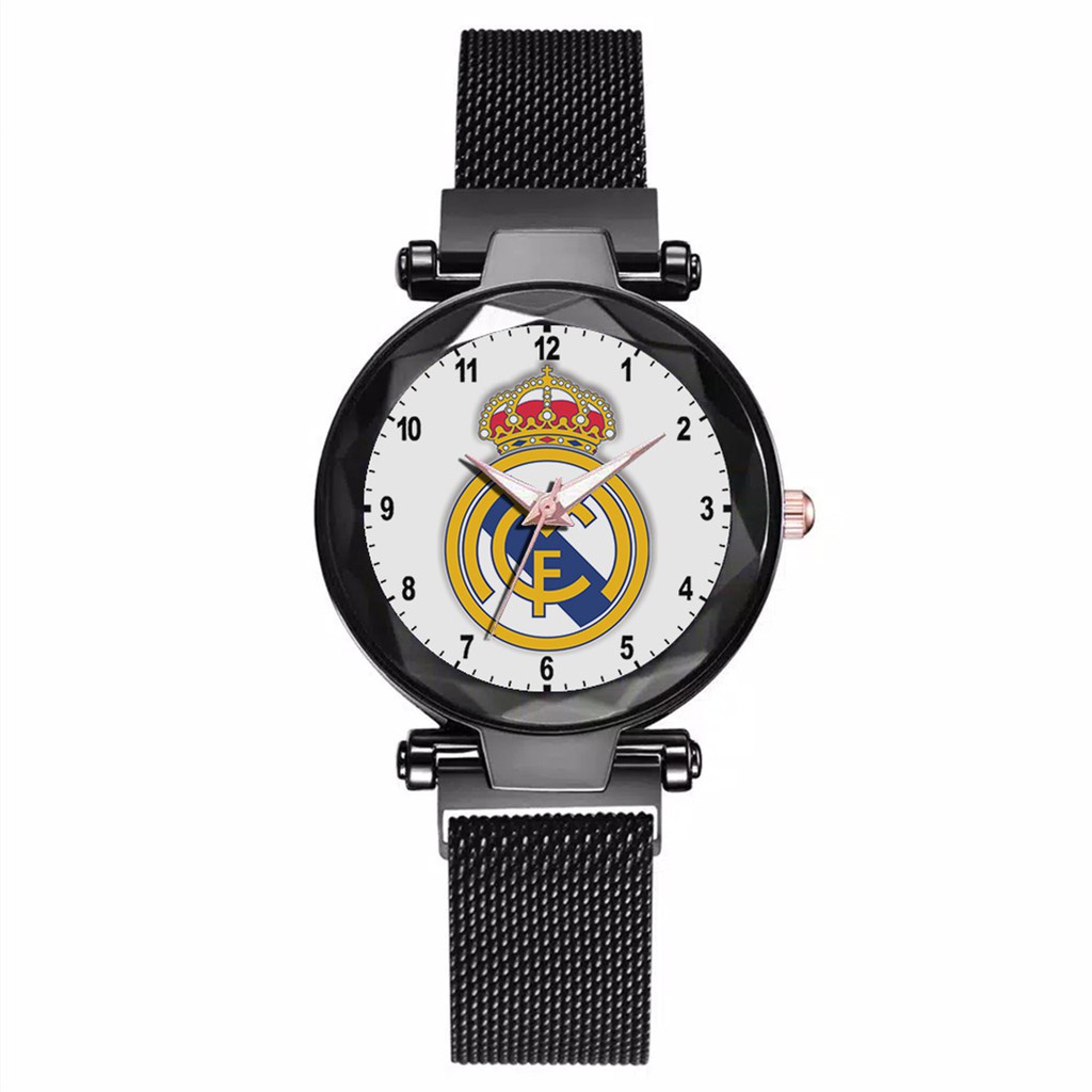 Jam Tangan Wanita Custom - REAL MADRID 1 Free Box &amp; Batre Cadangan