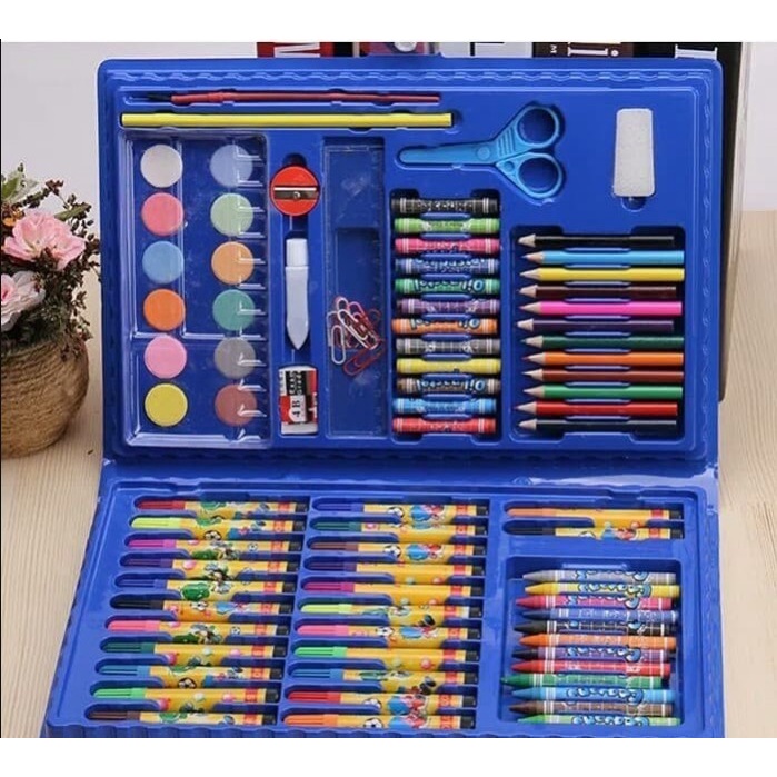 

[GRATIS ONGKIR] Set Pensil Crayon anak Perlengkapan Sekolah hobby Menggambar isi 86pcs TERJAMIN