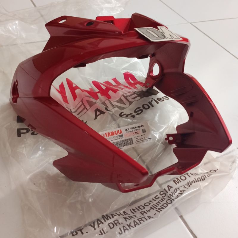 Body cowling cover batok lampu depan All new Vixion 155R merah metallic BK8-F8351-00-P0 asli Yamaha