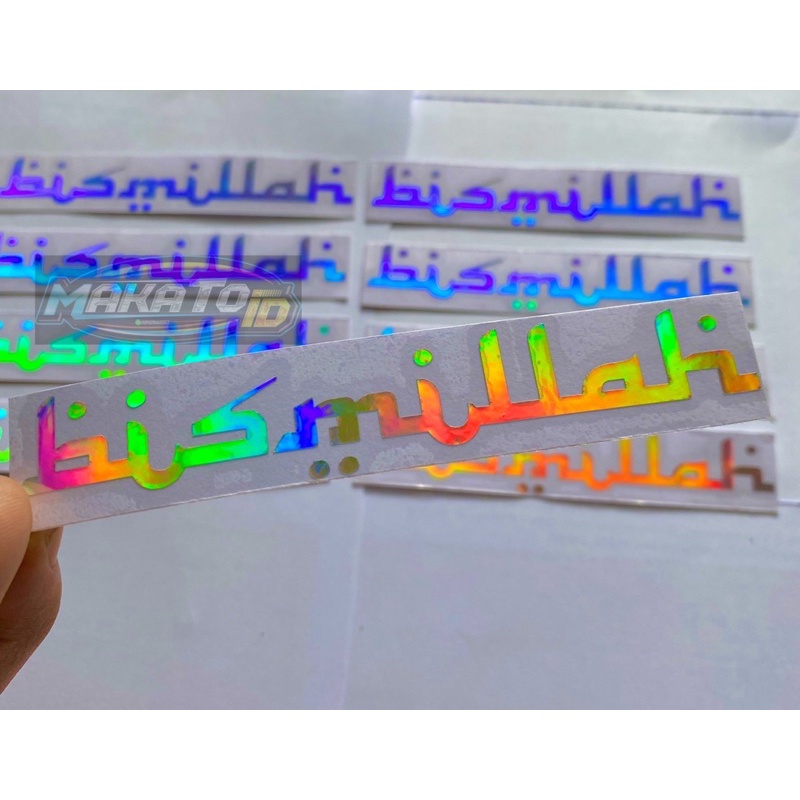 Sticker Stiker Cutting Motor Bismillah Latin