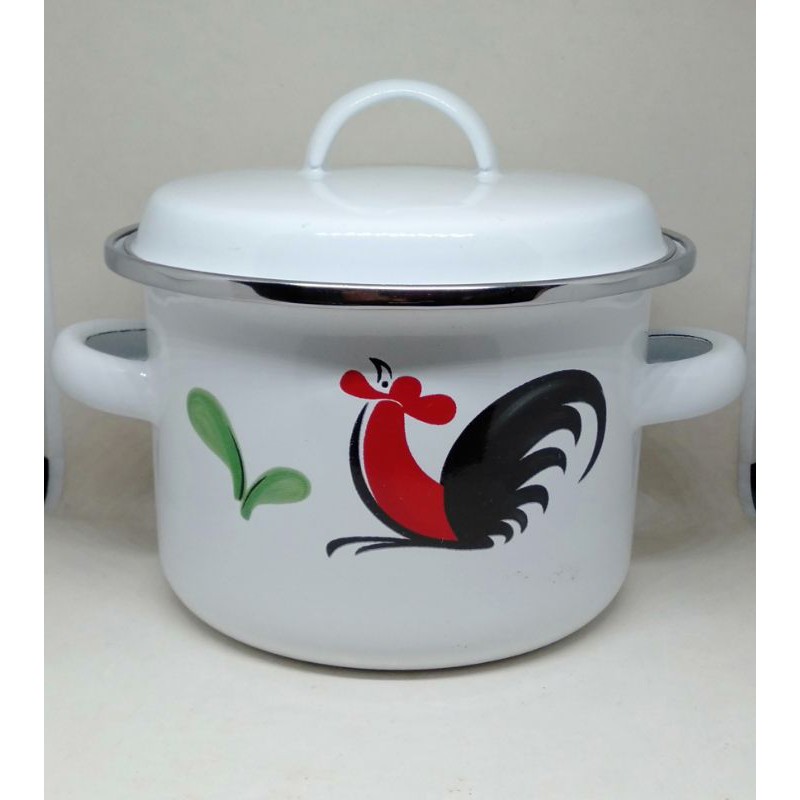 Kedaung Mug Panci Enamel Mangkok Sup Enamel kukuruyuk (SAUCEPOT14)