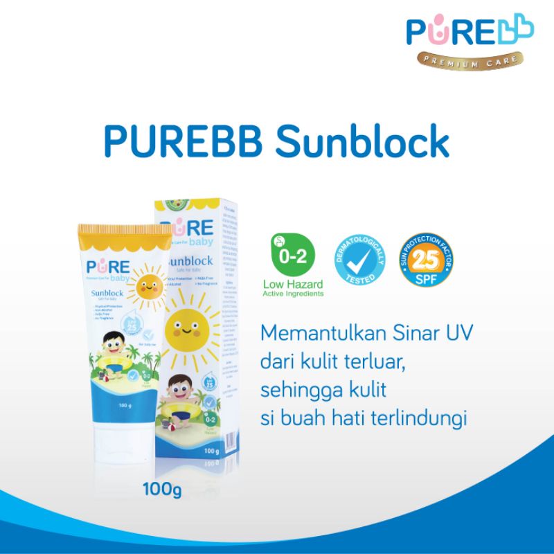 Pure BB Premium Care Sunblock SPF25 isi 100gr