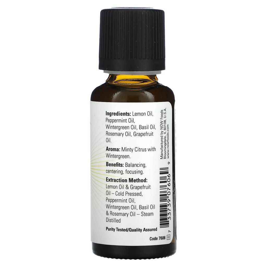 NOW Mental Focus Essential Oils, 100% Pure 1 fl oz (30 ml)