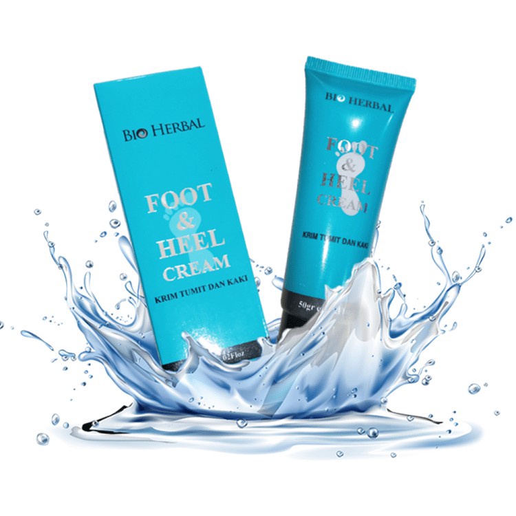 Bio Herbal Foot &amp; Heel Cream / Foot Cream Kaki Pecah Pecah, Kapalan Dan Kering Penghalus Tumit Kaki Ampuh Original 100% BPOM