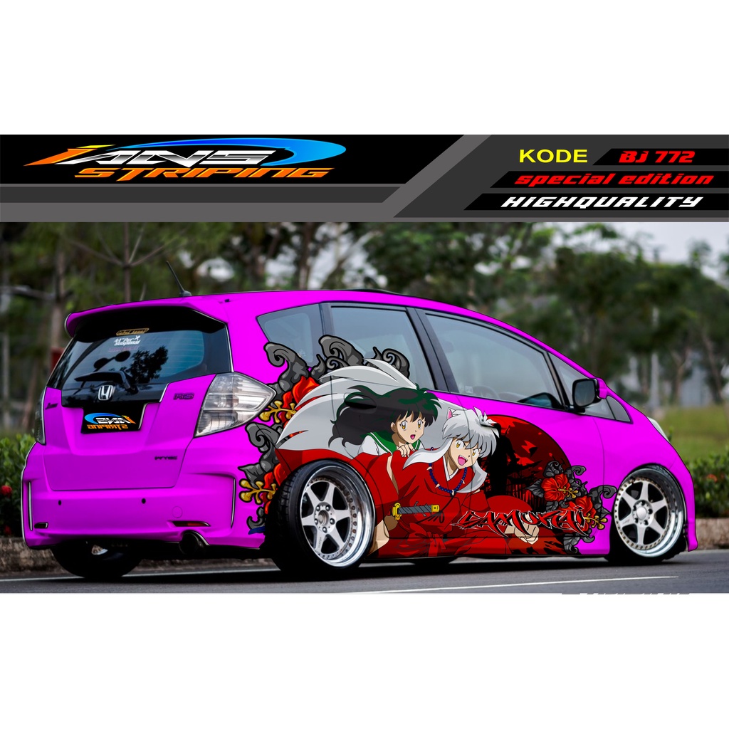 DECAL STICKER MOBIL HONDA BRIO AGYA JAZZ AVANZA YARIS / DECAL STICKER MOBIL JAZZ / STIKER MOBIL