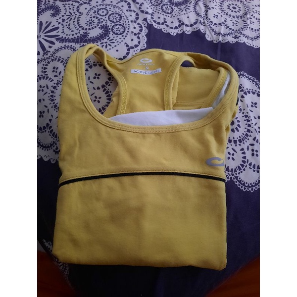 Preloved Opelon Sports Blouse size M Yellow