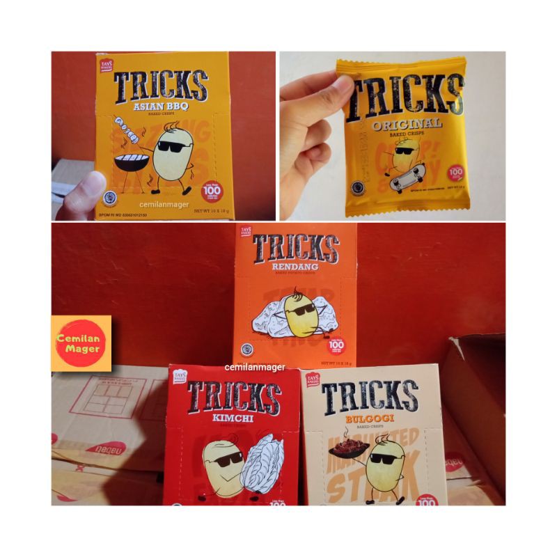 

TRICKS SNACK KENTANG BOX BAKED CRISPS - 10 pcs / box