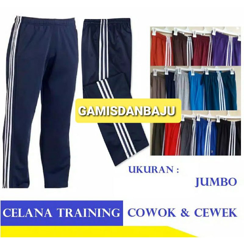 CELANA TRAINING JUMBO OLAHRAGA / CELANA  TRAINING/ CELANA TRAINING JUMBO MURAH /TRAINING JUMBO LIS 3