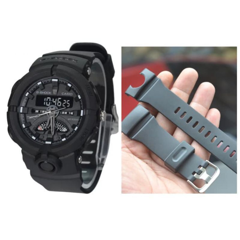 Tali Strap Casio g shock GA500 Karet Rubber g shock Ga 500 hitam super quality