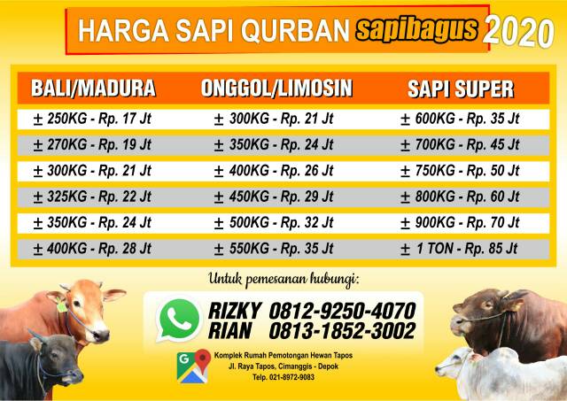 Promo Jual Sapi Qurban 2020/1441 H murah Sejabodetabek | Shopee Indonesia