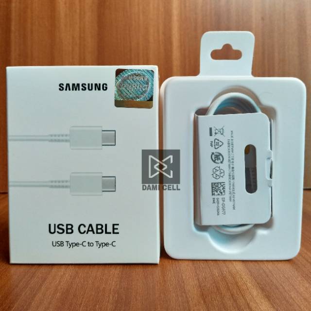 Kabel Data Samsung Original Type C to Type-C 3A Fast Charging 25W