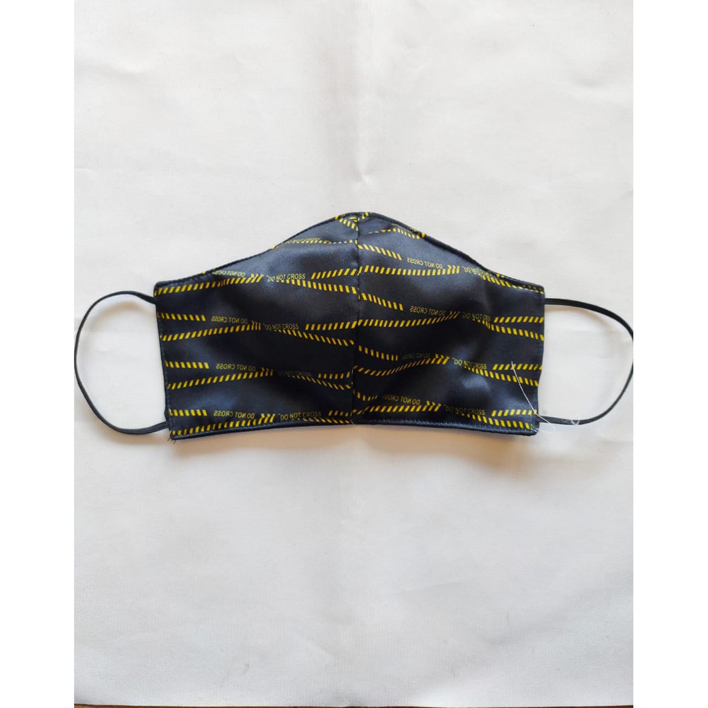 MASKER KAIN FULL PRINT 3 PLY MOTIF POLICE CROSS LINE