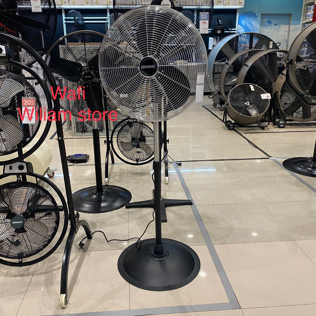Krisbow Kipas Angin Lantai Tornado Berdiri Industri /Stand Fan 50 inch