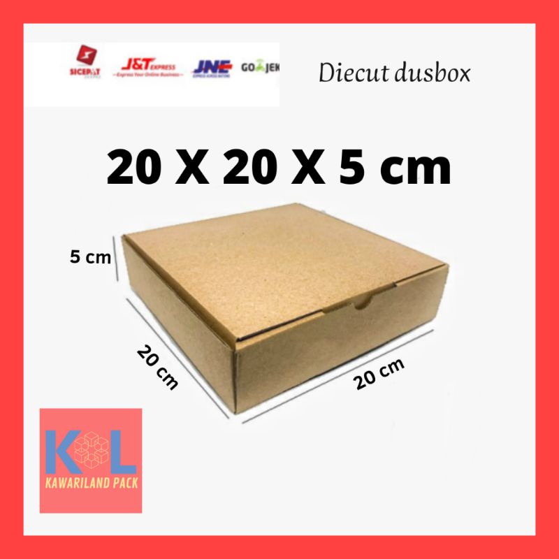 

20X20X5 DUSBOX Diecut - Kraf Corrugated Tebal