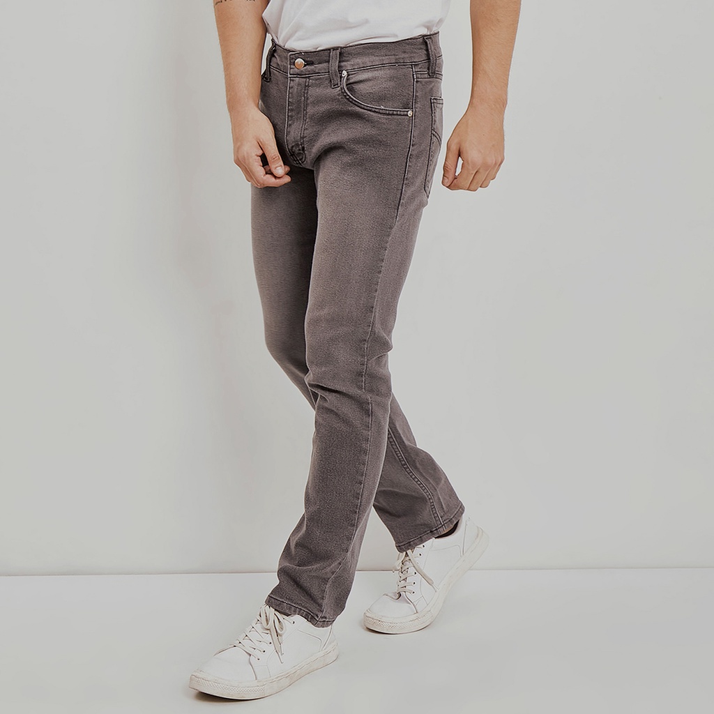 Plvuiophile - Celana panjang denim slimfit - Stone Grey