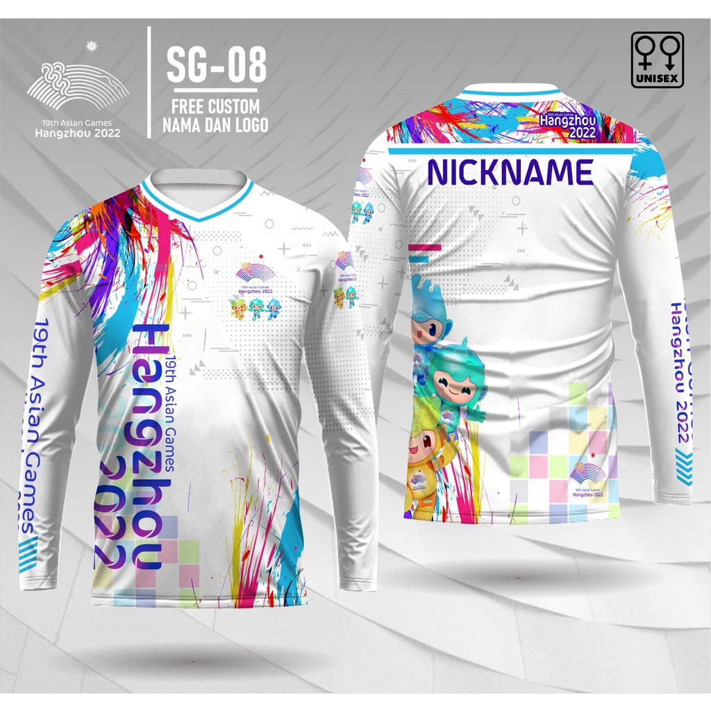 asian games jersey asian games hangzhou 2022 kaos asian games sea games jersey olahraga  custom nama