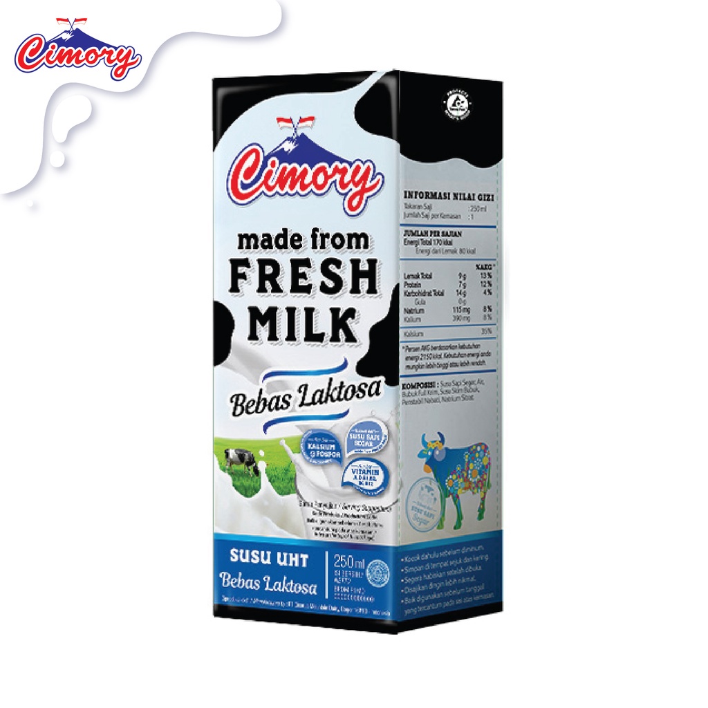 

Cimory UHT Bebas Laktosa 250ml/karton