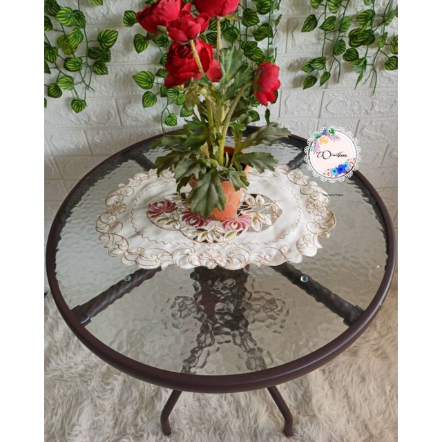 TAPLAK MEJA TAMU OVAL / TAPLAK MEJA TAMU OVAL KECIL / TAPLAK MEJA TAMU IMPORT / TAPLAK MEJA TAMU MIN