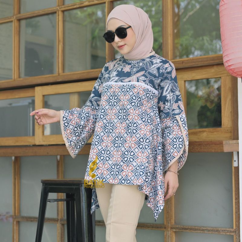 BATIK PRABUSENO BLOUSE ALISHA ATASAN BATIK WANITA PRABUSENO / ATASAN WANITA / TUNIK WANITA / BLOUSE 
